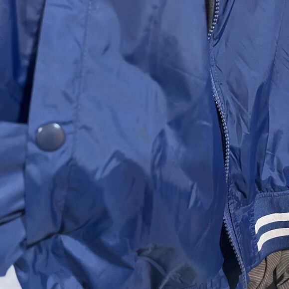 WSS BLUE STRIPE BOMBER VARSITY JACKET SMALL - Picture 6 of 6